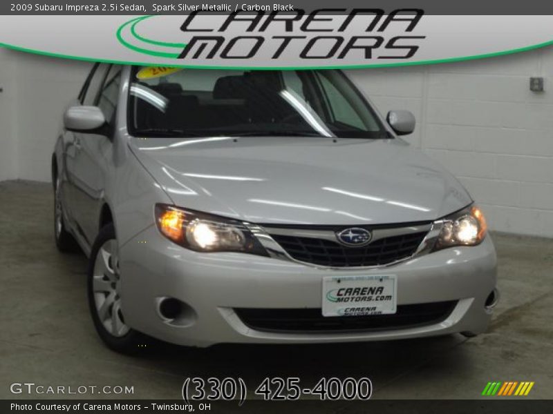 Spark Silver Metallic / Carbon Black 2009 Subaru Impreza 2.5i Sedan