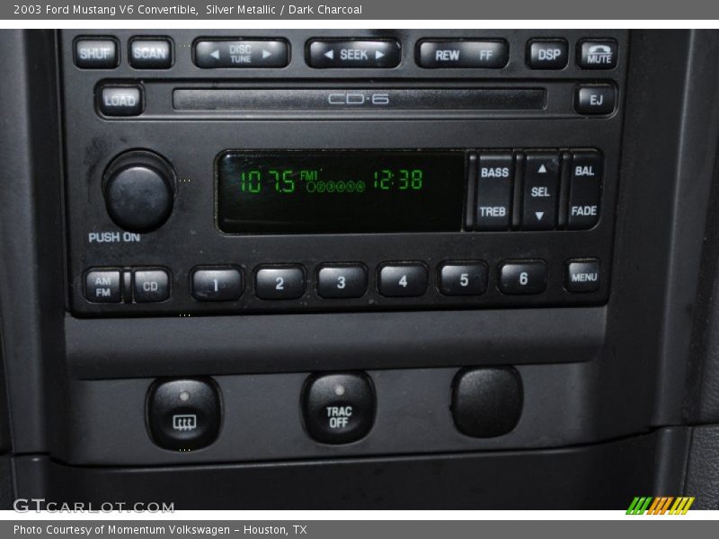 Silver Metallic / Dark Charcoal 2003 Ford Mustang V6 Convertible