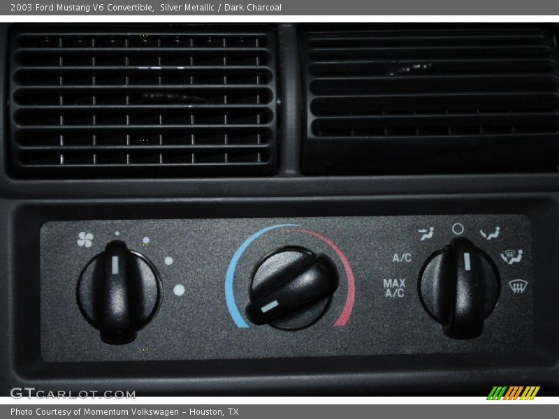 Silver Metallic / Dark Charcoal 2003 Ford Mustang V6 Convertible