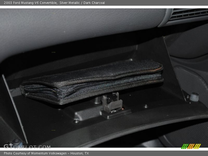 Silver Metallic / Dark Charcoal 2003 Ford Mustang V6 Convertible