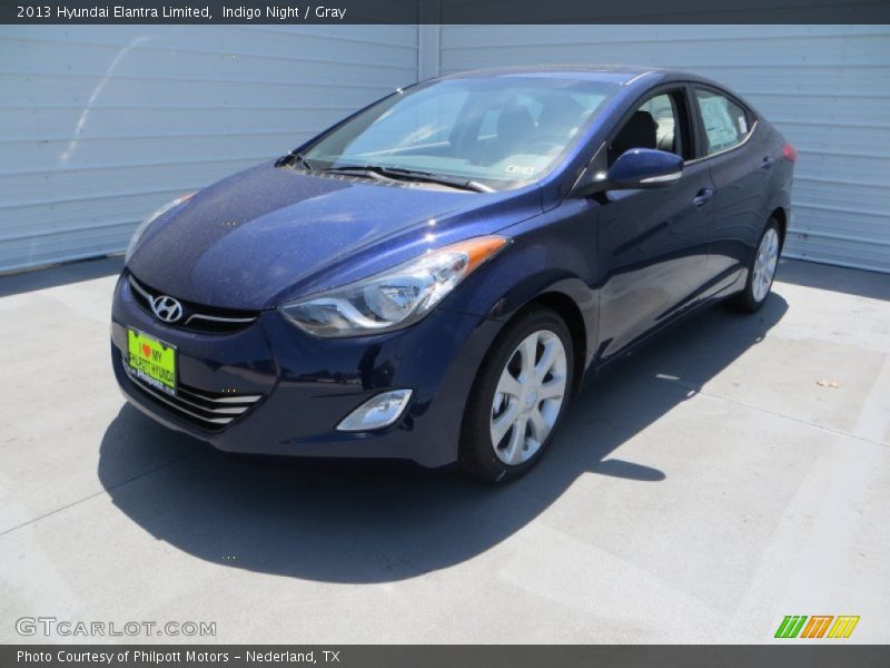 Indigo Night / Gray 2013 Hyundai Elantra Limited