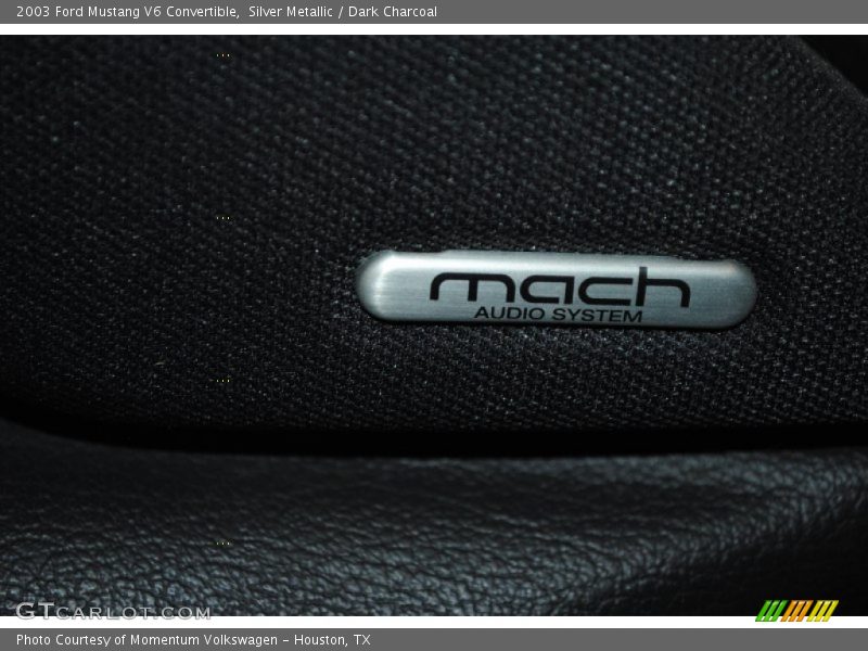 Silver Metallic / Dark Charcoal 2003 Ford Mustang V6 Convertible