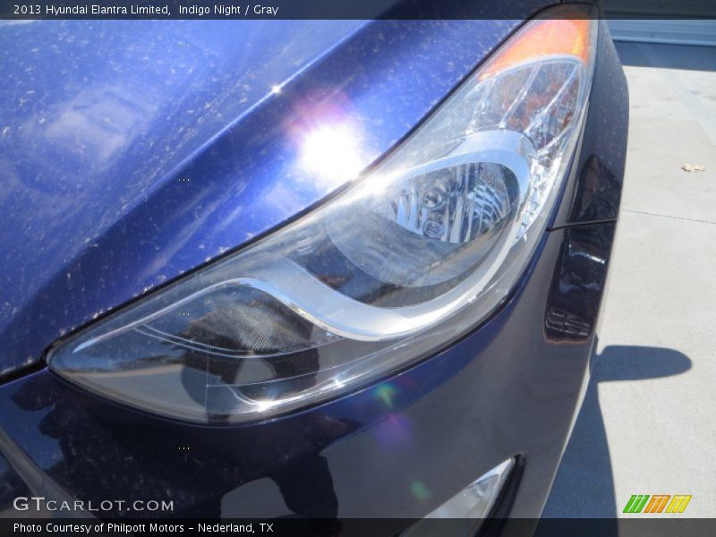 Indigo Night / Gray 2013 Hyundai Elantra Limited