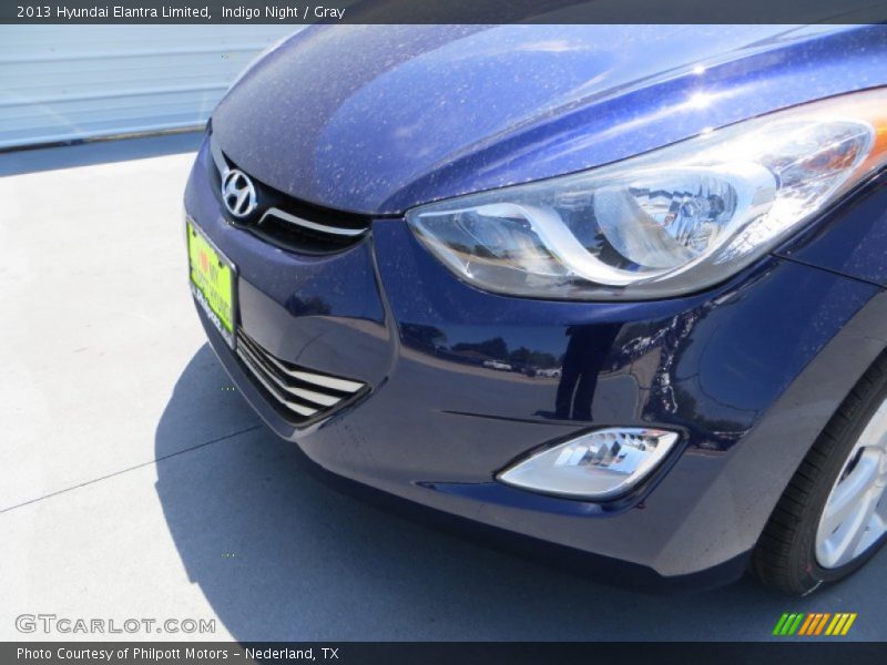 Indigo Night / Gray 2013 Hyundai Elantra Limited