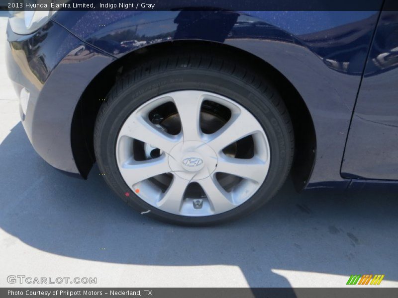 Indigo Night / Gray 2013 Hyundai Elantra Limited