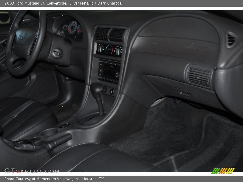 Silver Metallic / Dark Charcoal 2003 Ford Mustang V6 Convertible