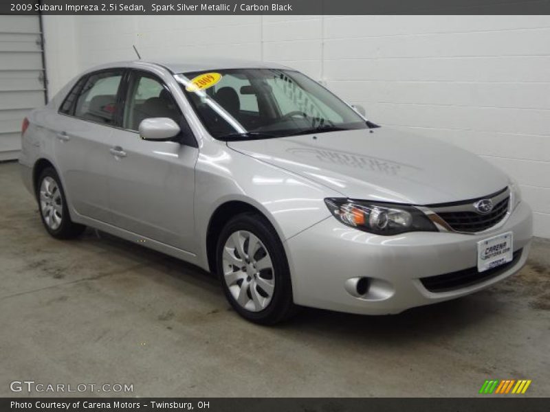 Spark Silver Metallic / Carbon Black 2009 Subaru Impreza 2.5i Sedan