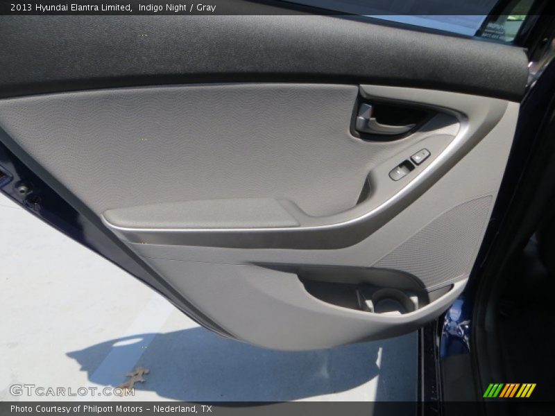 Indigo Night / Gray 2013 Hyundai Elantra Limited