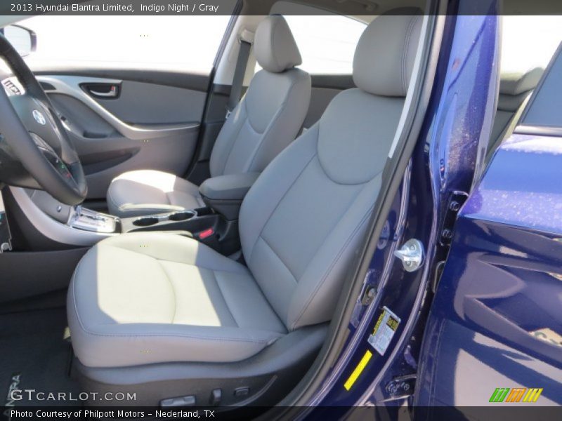 Indigo Night / Gray 2013 Hyundai Elantra Limited