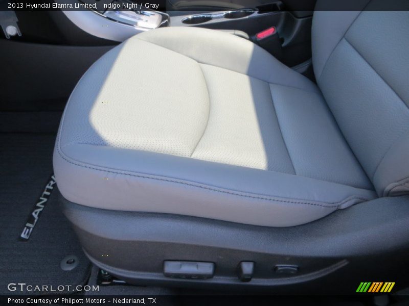Indigo Night / Gray 2013 Hyundai Elantra Limited