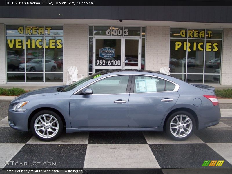 Ocean Gray / Charcoal 2011 Nissan Maxima 3.5 SV