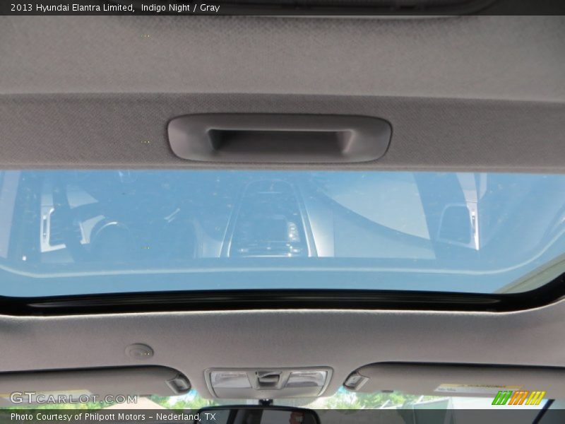 Indigo Night / Gray 2013 Hyundai Elantra Limited
