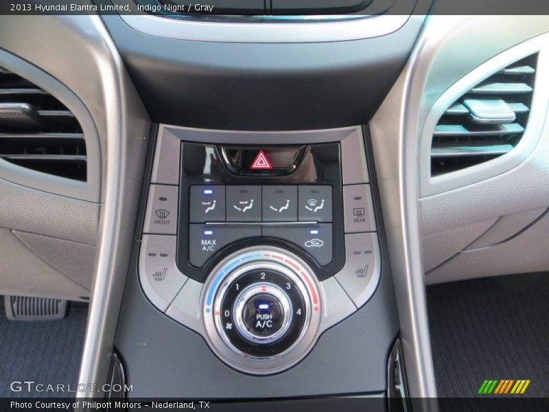 Indigo Night / Gray 2013 Hyundai Elantra Limited