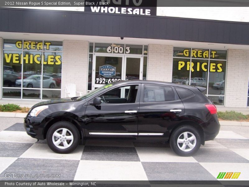 Super Black / Black 2012 Nissan Rogue S Special Edition
