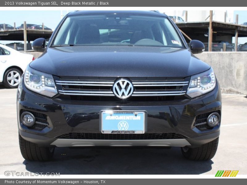 Deep Black Metallic / Black 2013 Volkswagen Tiguan SEL