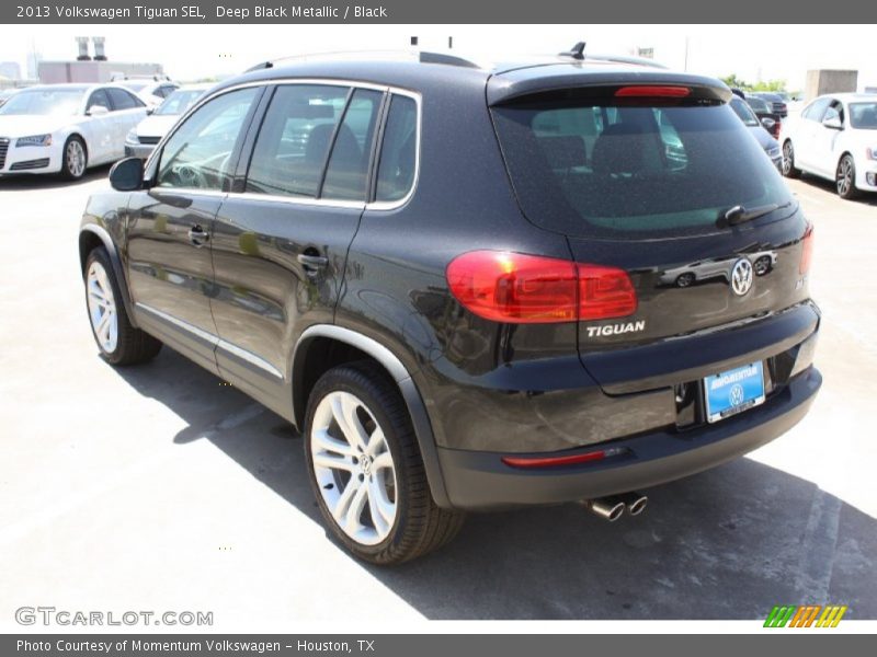 Deep Black Metallic / Black 2013 Volkswagen Tiguan SEL