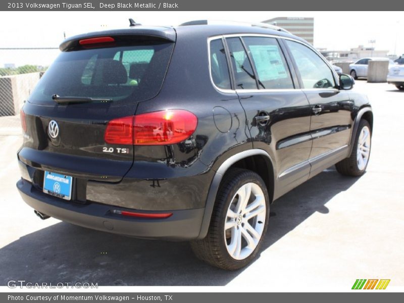 Deep Black Metallic / Black 2013 Volkswagen Tiguan SEL
