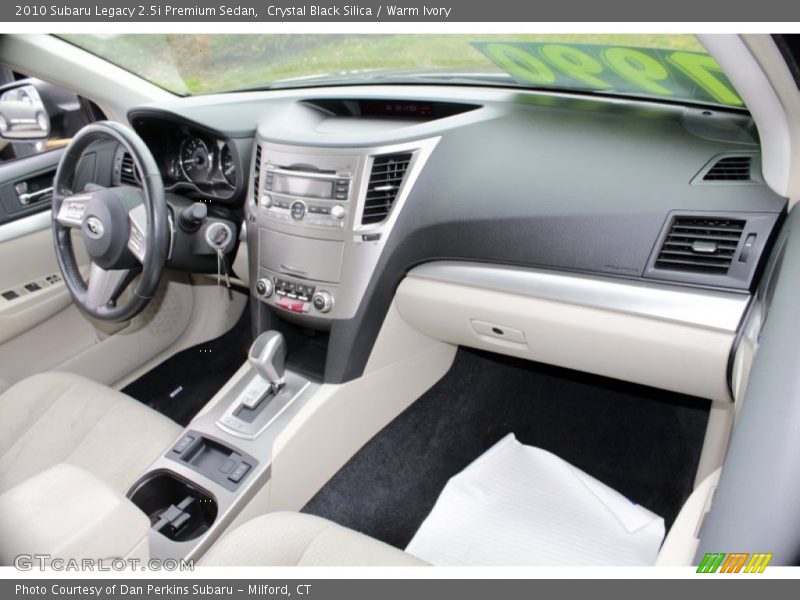 Crystal Black Silica / Warm Ivory 2010 Subaru Legacy 2.5i Premium Sedan