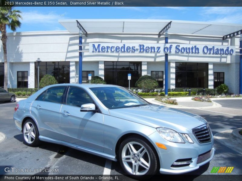 Diamond Silver Metallic / Black 2013 Mercedes-Benz E 350 Sedan