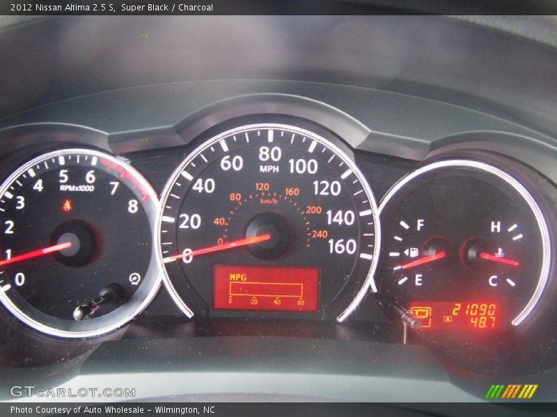 Super Black / Charcoal 2012 Nissan Altima 2.5 S