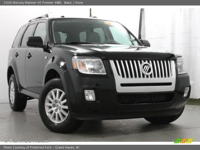 Black / Stone 2009 Mercury Mariner V6 Premier 4WD