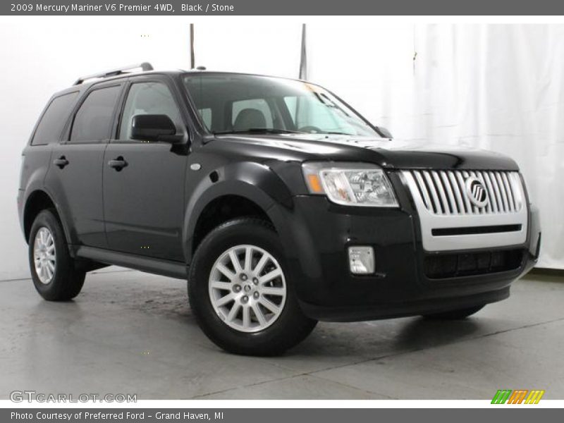 Black / Stone 2009 Mercury Mariner V6 Premier 4WD