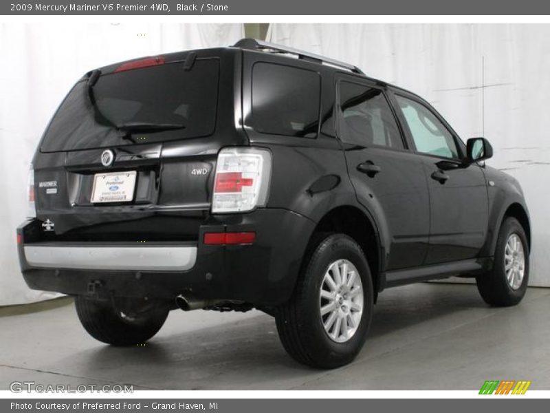 Black / Stone 2009 Mercury Mariner V6 Premier 4WD