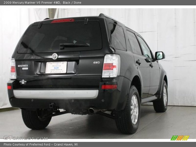 Black / Stone 2009 Mercury Mariner V6 Premier 4WD