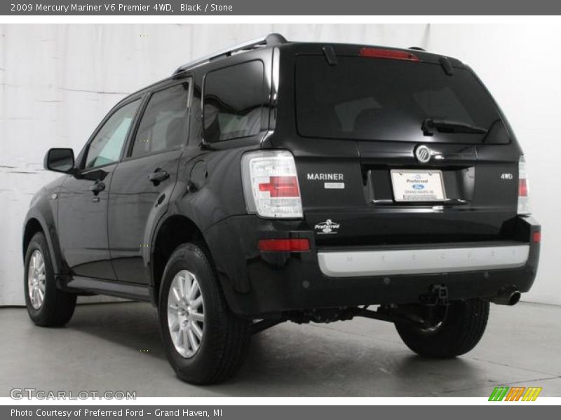 Black / Stone 2009 Mercury Mariner V6 Premier 4WD