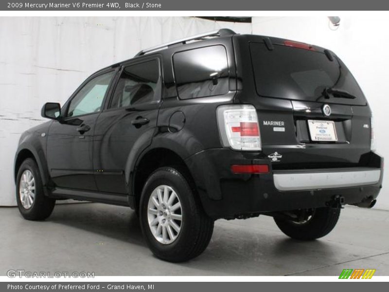 Black / Stone 2009 Mercury Mariner V6 Premier 4WD