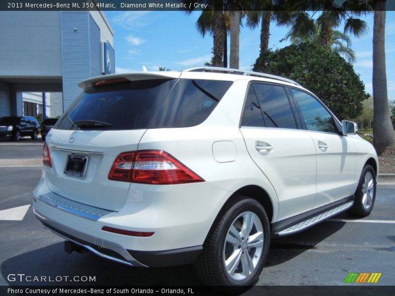 Diamond White Metallic / Grey 2013 Mercedes-Benz ML 350 4Matic