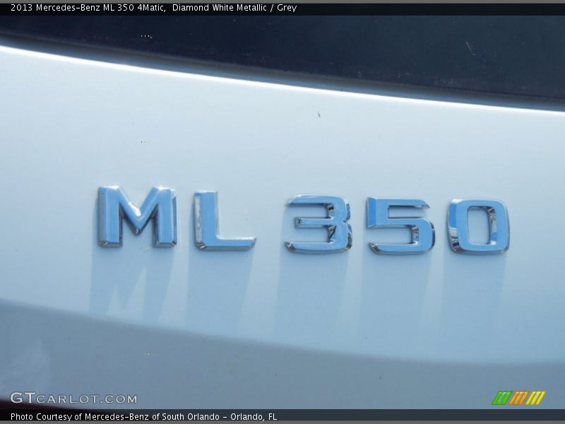 Diamond White Metallic / Grey 2013 Mercedes-Benz ML 350 4Matic