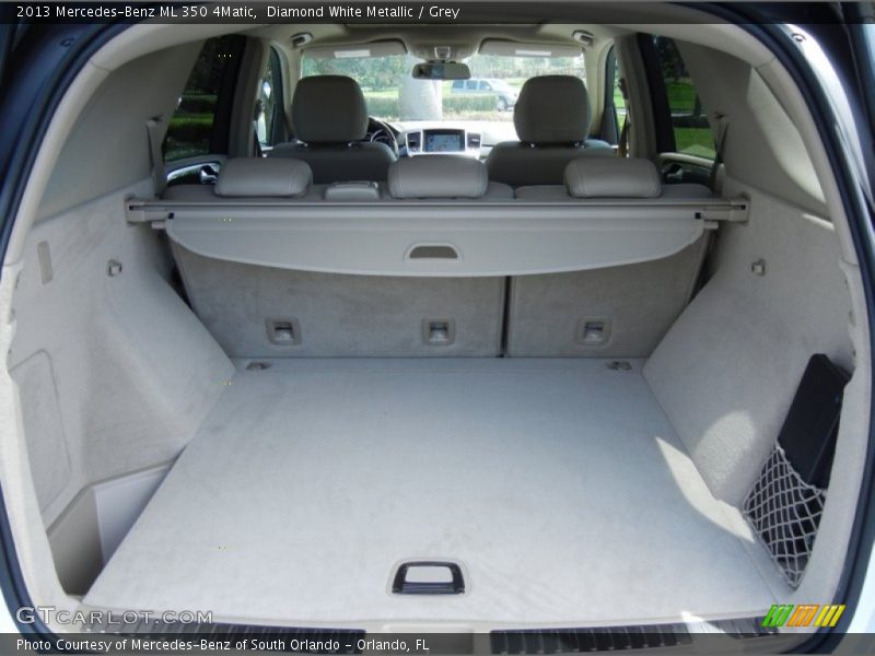 Diamond White Metallic / Grey 2013 Mercedes-Benz ML 350 4Matic
