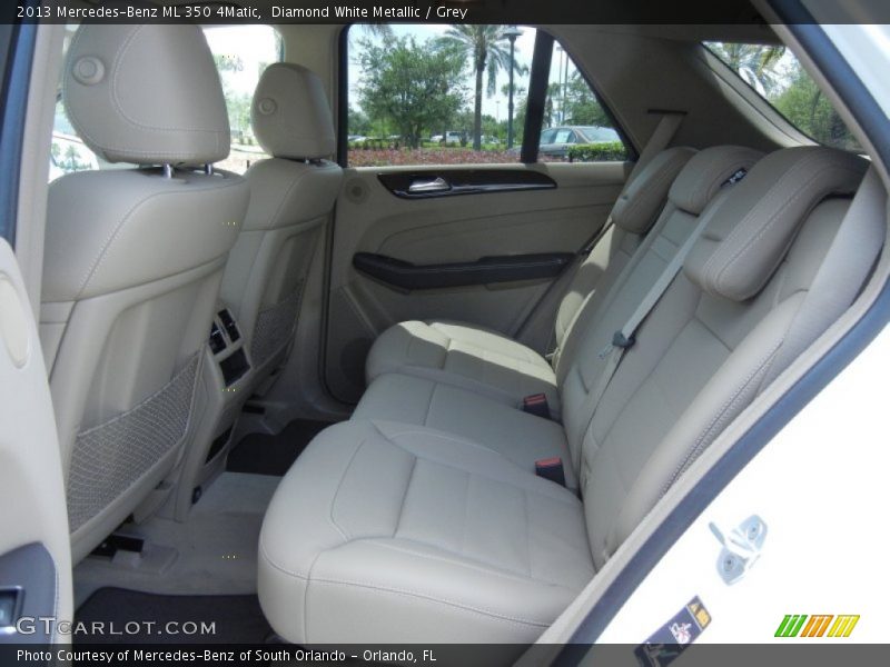 Diamond White Metallic / Grey 2013 Mercedes-Benz ML 350 4Matic