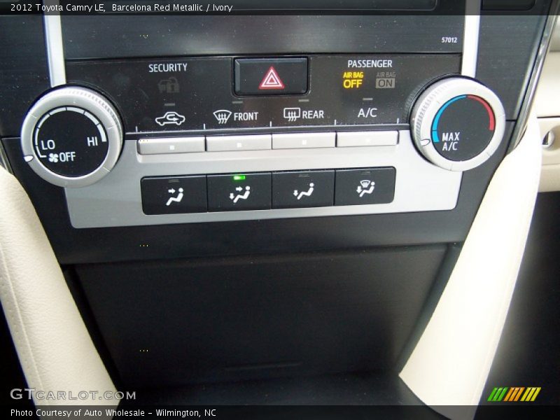 Barcelona Red Metallic / Ivory 2012 Toyota Camry LE