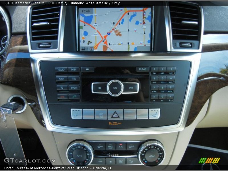 Diamond White Metallic / Grey 2013 Mercedes-Benz ML 350 4Matic