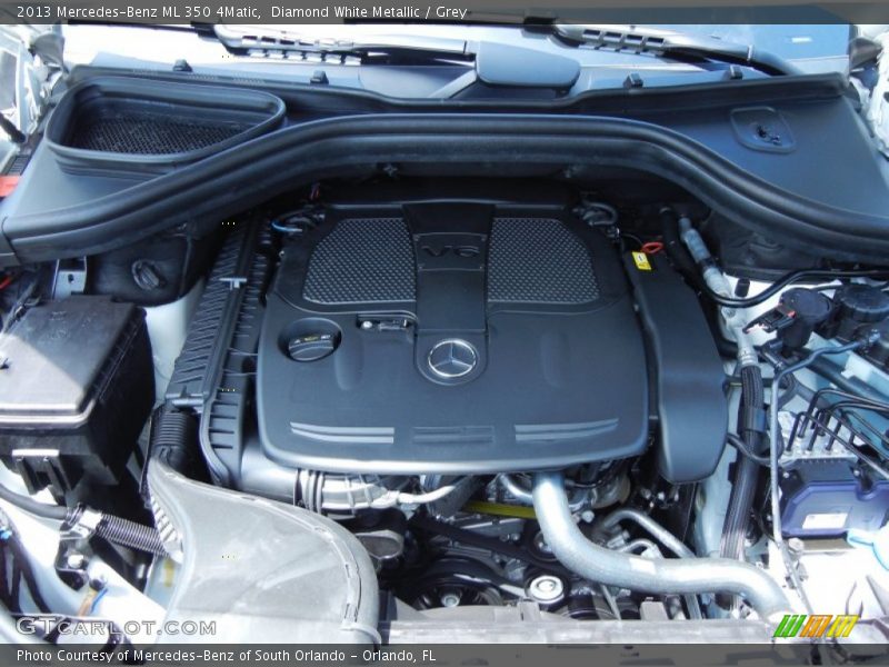 Diamond White Metallic / Grey 2013 Mercedes-Benz ML 350 4Matic