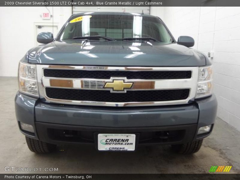 Blue Granite Metallic / Light Cashmere 2009 Chevrolet Silverado 1500 LTZ Crew Cab 4x4