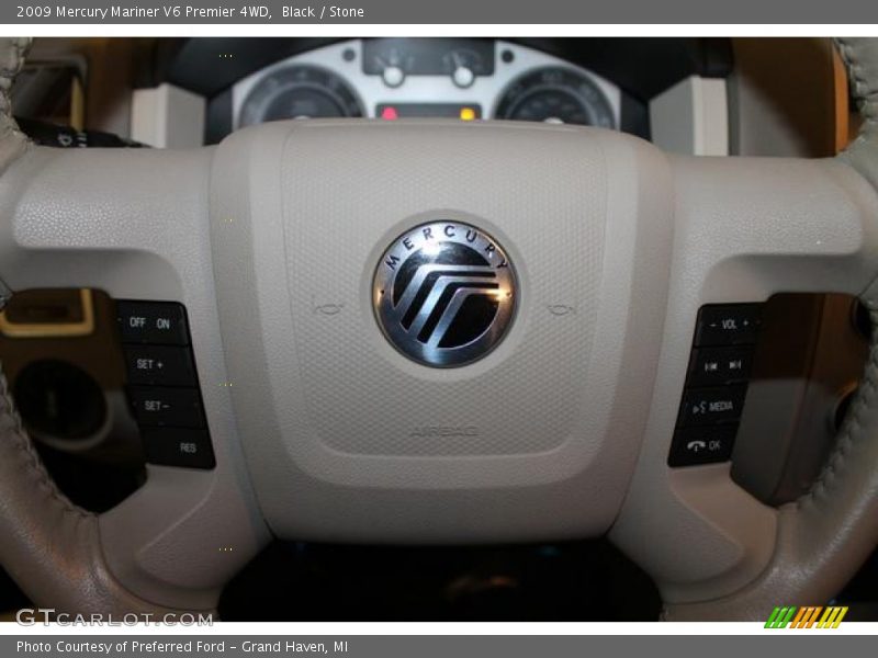 Black / Stone 2009 Mercury Mariner V6 Premier 4WD