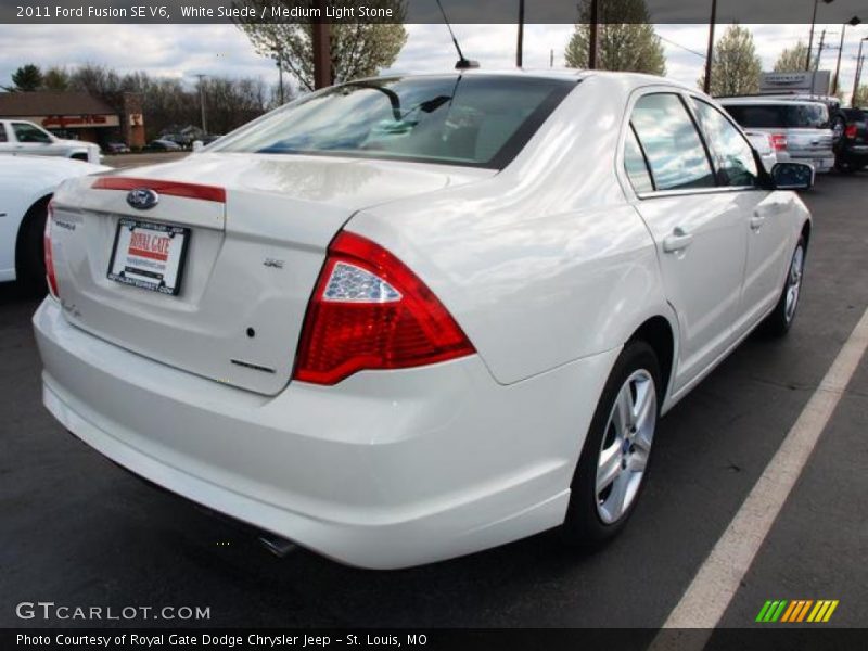 White Suede / Medium Light Stone 2011 Ford Fusion SE V6