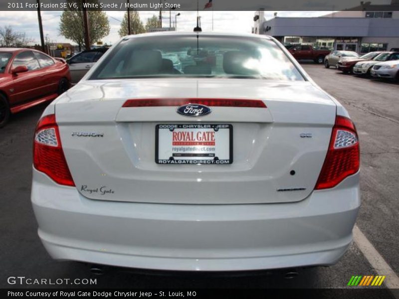White Suede / Medium Light Stone 2011 Ford Fusion SE V6