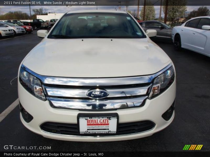 White Suede / Medium Light Stone 2011 Ford Fusion SE V6
