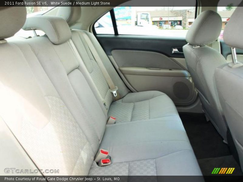 White Suede / Medium Light Stone 2011 Ford Fusion SE V6