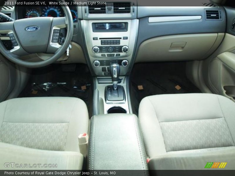 White Suede / Medium Light Stone 2011 Ford Fusion SE V6