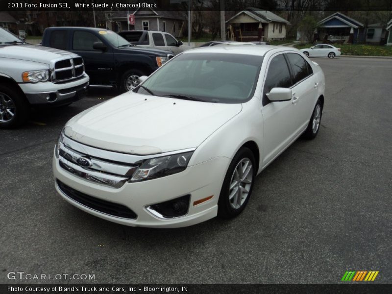 White Suede / Charcoal Black 2011 Ford Fusion SEL