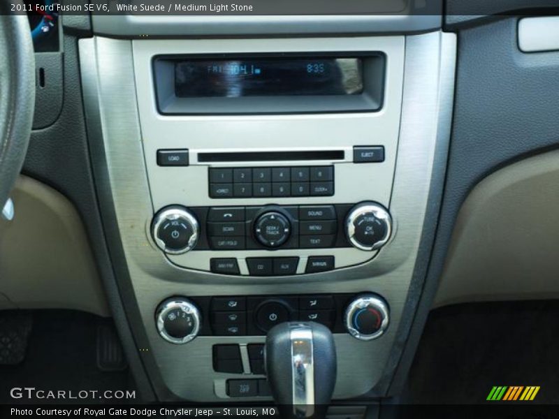 White Suede / Medium Light Stone 2011 Ford Fusion SE V6