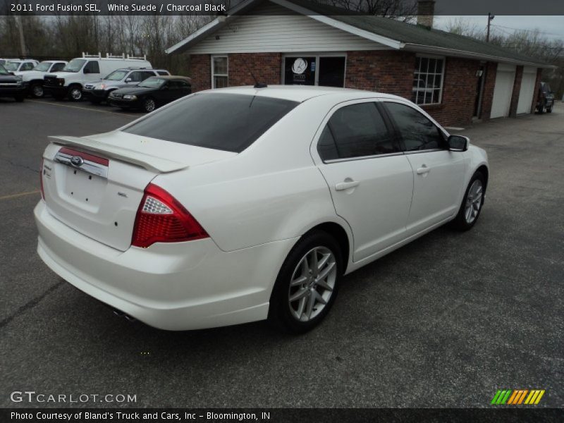 White Suede / Charcoal Black 2011 Ford Fusion SEL