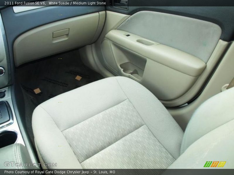White Suede / Medium Light Stone 2011 Ford Fusion SE V6