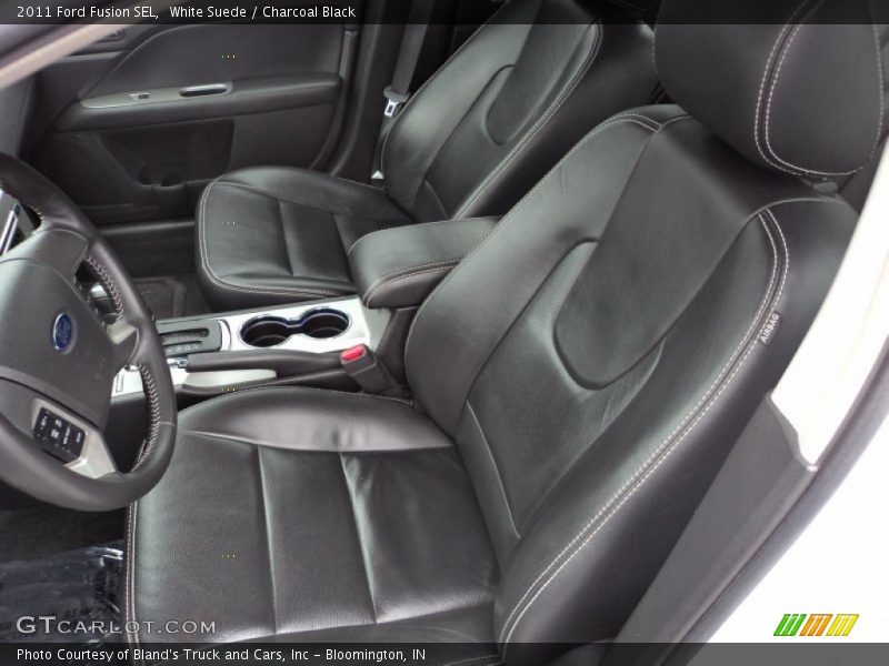 White Suede / Charcoal Black 2011 Ford Fusion SEL