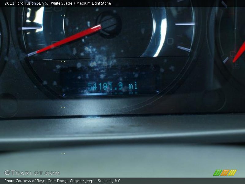 White Suede / Medium Light Stone 2011 Ford Fusion SE V6